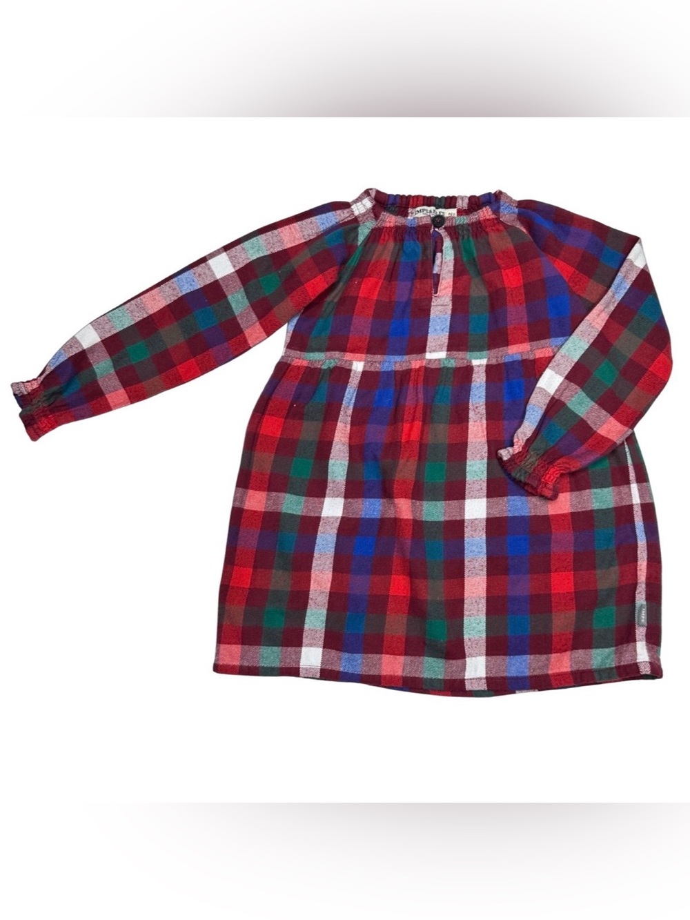 Imps & Elfs Plaid Flannel Dress